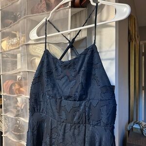 5/$25 Lulu's Navy MIDI Floral Dress